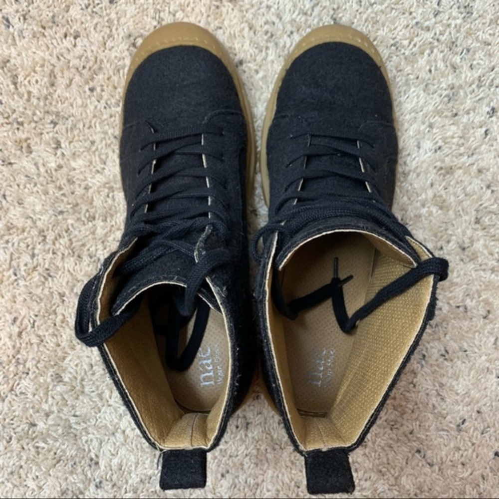 NAE NOAH RECYCLED PET HIGH-TOP VEGAN SNEAKER BOOTS size 44 (US11) - Picture 12 of 14